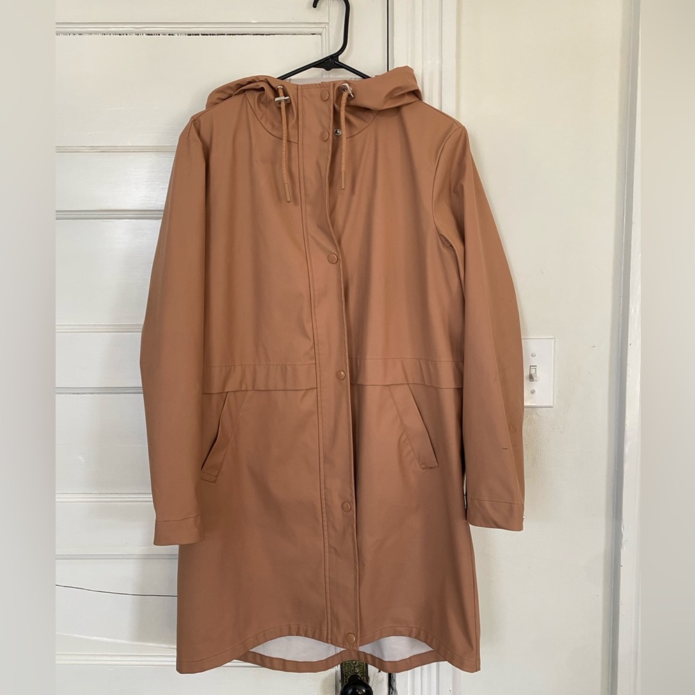 Vero Moda Salmon Rubberized Rain Jacket Jacket